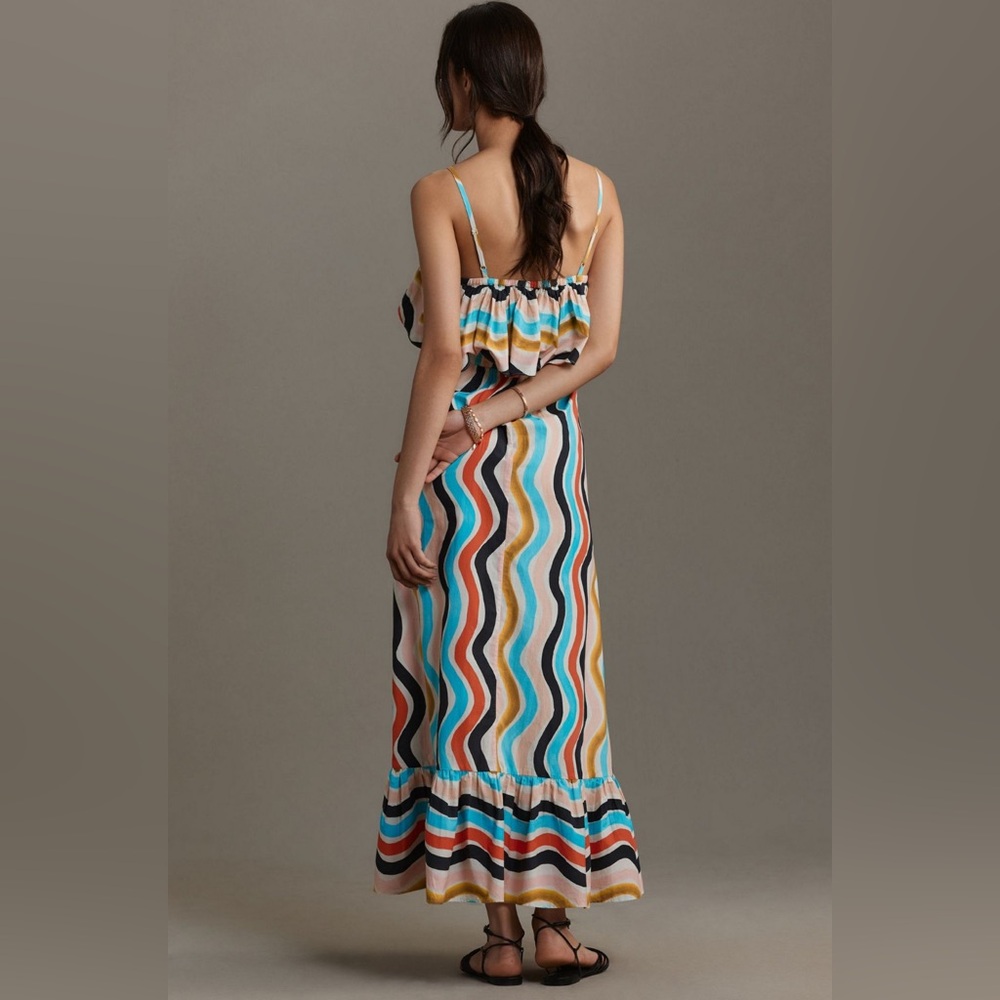 FARM Rio Sleeveless Ruffle Maxi Dress - Picture 2 of 7